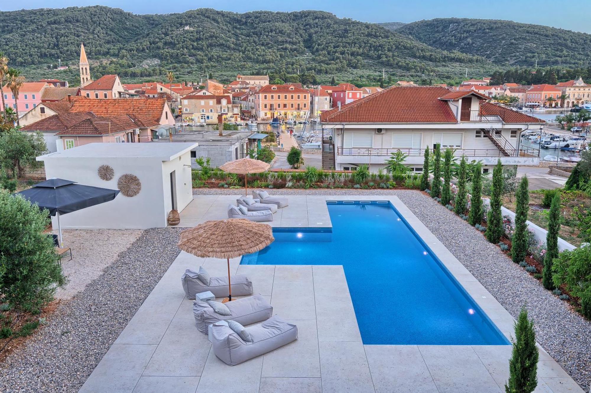 Hvar Luxury Villa And Pool With View In Heart Of Stari Grad Stari Grad  Zewnętrze zdjęcie
