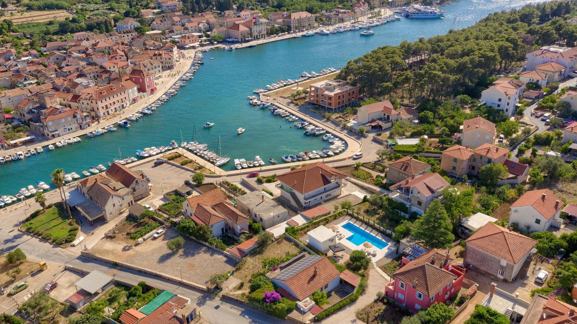 Hvar Luxury Villa And Pool With View In Heart Of Stari Grad Stari Grad  Zewnętrze zdjęcie